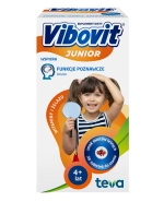 Vibovit Junior Witaminy i żelazo, dla dzieci po 4 roku życia, smak owoców leśnych, 30 tabletek