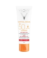 Vichy Capital Soleil, krem przeciwstarzeniowy do twarzy 3w1, SPF 50, 50 ml