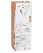 Vichy Capital Soleil UV-Age Daily, koloryzujący fluid przeciw fotostarzeniu skóry, SPF 50+, 40 ml