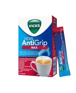 Vicks AntiGrip Max 1000 mg + 16 mg + 4 mg, granulat do sporządzania roztworu doustnego, 14 saszetek