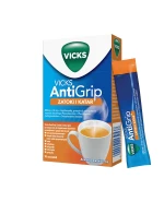 Vicks AntiGrip Zatoki i Katar 650 mg + 16 mg + 4 mg, granulat do sporządzania roztworu doustnego, 10 saszetek