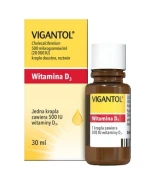 Vigantol 20 000IU, krople doustne, roztwór, 30 ml