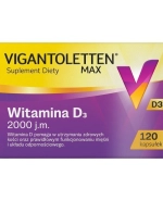 Vigantoletten Max, witamina D3 2000 j.m., 120 kapsułek