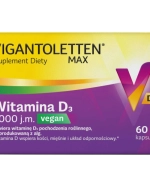 Vigantoletten Max Vegan, witamina D3 2000 j.m., 60 kapsułek
