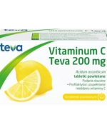 Vitaminum C Teva 200 mg, 50 tabletek powlekanych
