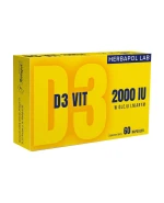 D3 Vit 2000 IU, Herbapol Lab, 60 kapsułek