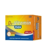 D3-Vitamin max, witamina D 2000 j., 120 kapsułek