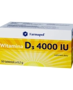 Witamina D3 4000 IU, 50 tabletek