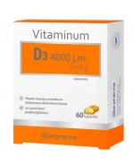 Vitaminum D3 4000 j.m. Strong, kapsułki wspomagające układ odpornościowy, 60 sztuk
