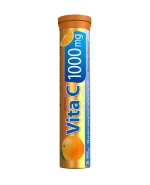 Vita C 1000 mg, Activlab Pharma, smak pomarańczowy, 20 tabletek musujących