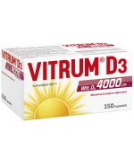 Vitrum D3, witamina D 4000 j.m., 150 kapsułek