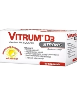 Vitrum D3 Strong, witamina D 4000 j.m., 60 kapsułek