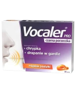 Vocaler Pro, czarna porzeczka, 30 pastylek