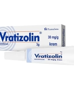 Vratizolin 30 mg/g, krem, 3 g