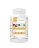 Wish Mg + K + B6, magnez, potas, witamina B6, 120 kapsułek
