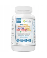 Wish B12 + B6 (P-5-P) + Biotyna + Kwas Foliowy Modulator Forte, 120 kapsułek