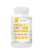 Wish, Omega-3 + witamina E 1000 mg, 90 kapsułek miękkich