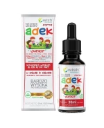 Wish Naturalne witaminy ADEK Junior Forte, krople dla dzieci, od 11 lat, 30 ml