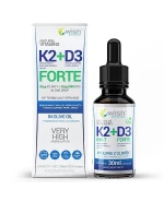 Wish Naturalne Witaminy K2 MK7 + D3 Forte, krople, 30 ml