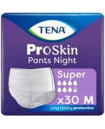Tena Pants ProSkin Night, majtki chłonne, rozmiar M, 80-110 cm, Super, 30 sztuk