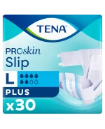 Tena Slip ProSkin, pieluchomajtki, rozmiar L, 92-144 cm, Plus, 30 sztuk