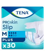Tena Slip ProSkin, pieluchomajtki, rozmiar M, 73-122 cm, Plus, 30 sztuk