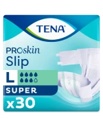 Tena Slip ProSkin, pieluchomajtki, rozmiar L, 92-144 cm, Super, 30 sztuk