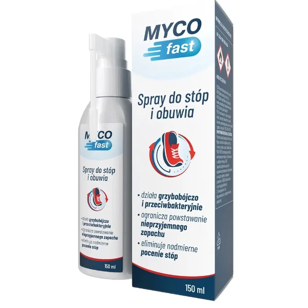 MYCOfast, spray do stóp i obuwia, 150 ml
