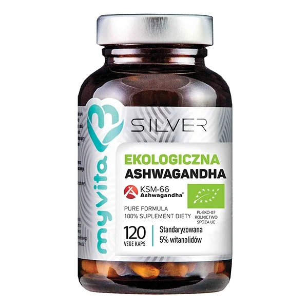 MyVita Silver, Aswhagandha Bio, 120 kapsułek