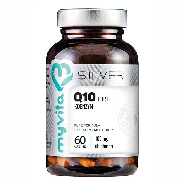 MyVita Silver, Koenzym Q10 forte 100 mg, ubichinon, 60 kapsułek