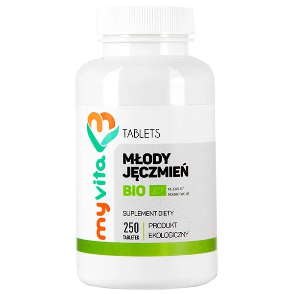 MyVita Młody Jęczmień Bio, 250 tabletek