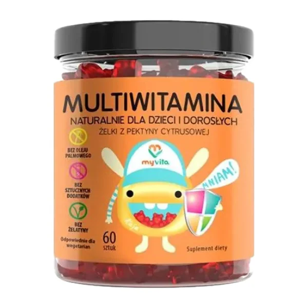 MyVita Multiwitamina Naturalne Żelki, 60 sztuk