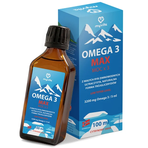 MyVita Omega-3 Max, smak cytrynowy, 100 ml