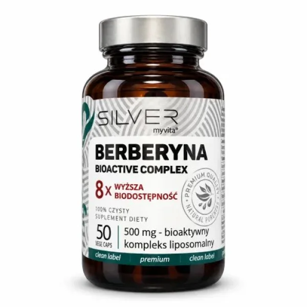 MyVita Silver, Berberyna Bioactive Complex 500 mg, 50 kapsułek