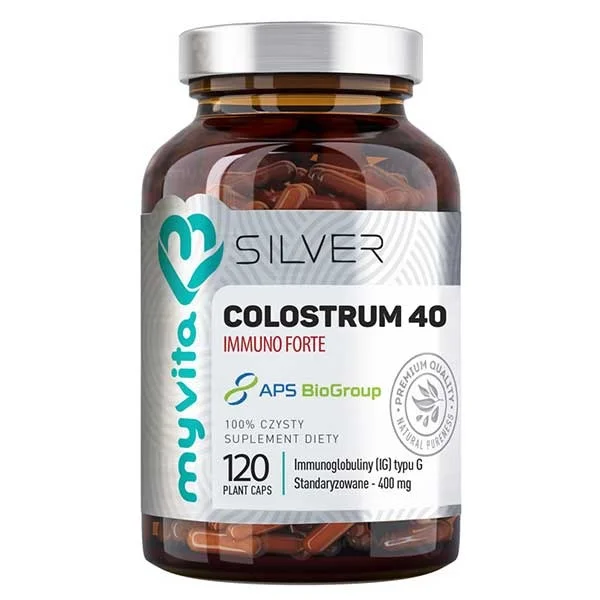 MyVita Silver Colostrum 40 Immuno Forte, 120 kapsułek