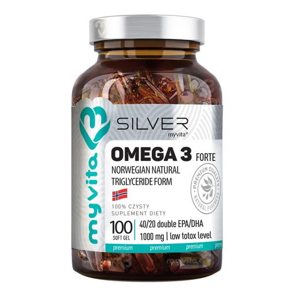 MyVita Silver Omega 3 Forte, 100 kapsułek