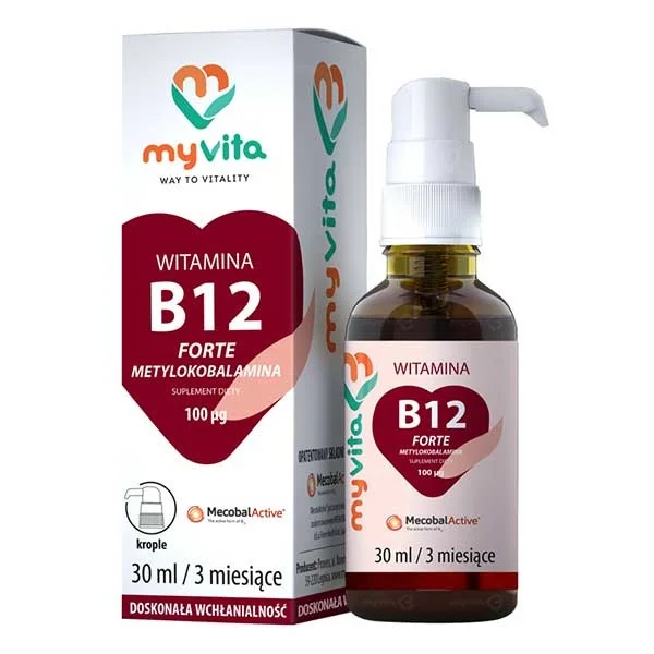 MyVita Witamina B12 Forte, krople, 30 ml