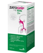 ZatoGrip Kids 3+, syrop dla dzieci, smak malinowy, 120 ml