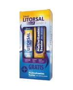 Zdrovit Litorsal Senior+, dla diabetyków, smak pomarańczowy, 20 tabletek musujących + Multiwitamina Senior, dla diabetyków, smak pomarańczowo-cytrynowy, 24 tabletki musujące