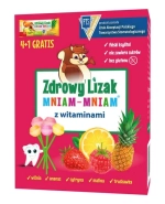 Zdrowy Lizak MniamMniam, (cytryna + malina + wiśnia + truskawka + ananas), 5 sztuk