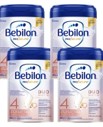 Zestaw 4 x Bebilon Profutura Duo Biotik 4, odżywcza formuła na bazie mleka, po 2 roku, 800 g