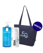 Zestaw La Roche-Posay Lipikar, delikatny żel myjący do twarzy i ciała, skóra wrażliwa, 750 ml + La Roche-Posay Lipikar Egzema Med, krem, 30 ml