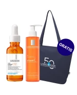 Zestaw La Roche-Posay Pure Vitamin C12, skoncentrowane serum przeciwzmarszczkowe z witaminą C, skóra wrażliwa, 30 ml + La Roche-Posay Vitamin C, żel oczyszczający, 200 ml