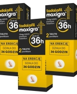 Zestaw Tadalafil Maxigra 10 mg, 2 tabletki, 3 sztuki