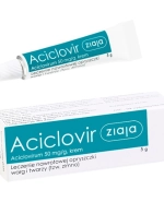 Aciclovir Ziaja 50 mg/g, krem, 5 g