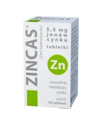 Zincas 5,5 mg, 50 tabletek