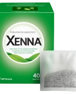 Xenna 30 mg, zioła przeciw zaparciom, 40 saszetek