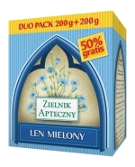 Len mielony Duo Pack, 200 g + 200 g