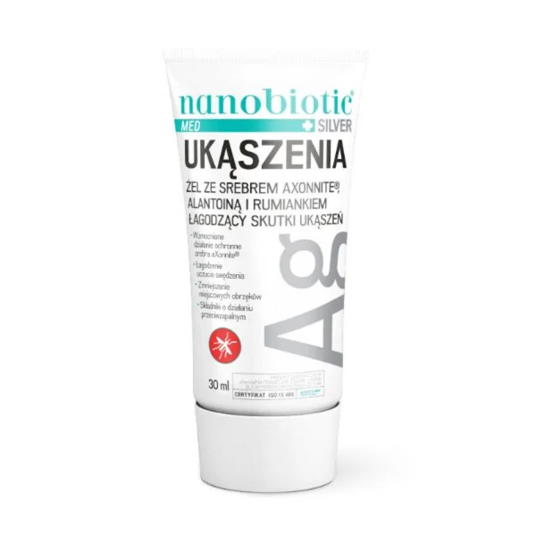 Nanobiotic Med Silver Ukąszenia, żel łagodzący skutki ukąszeń, 40 ml
