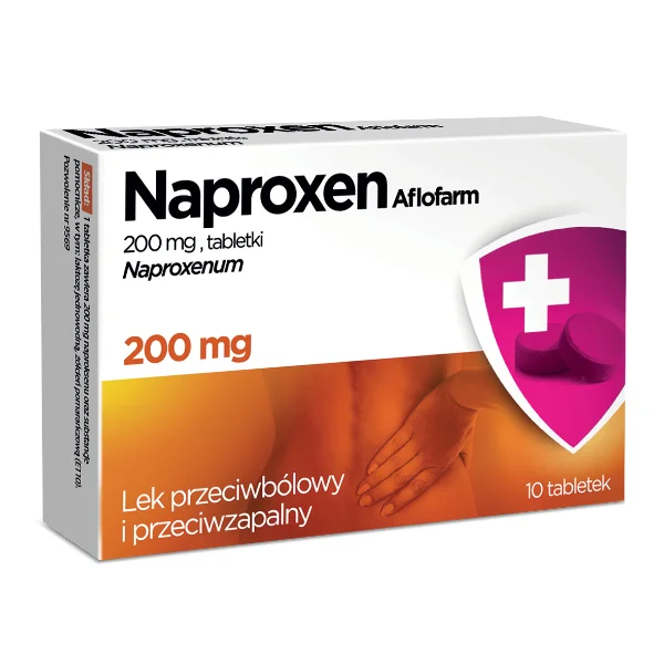 Naproxen Aflofarm 200 mg, 10 tabletek